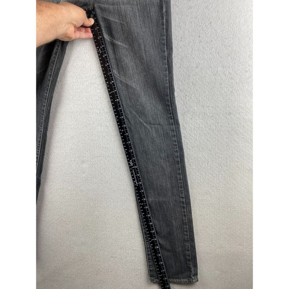 Abercrombie & Fitch Jeans Womens 0 Grey Erin Distressed Denim Stretch Pockets - Picture 7 of 15